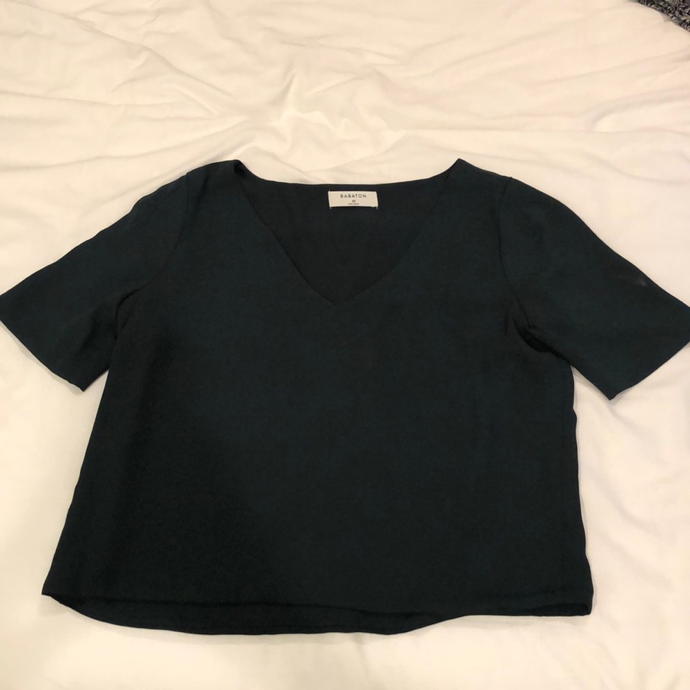 Flowy green Babaton shirt